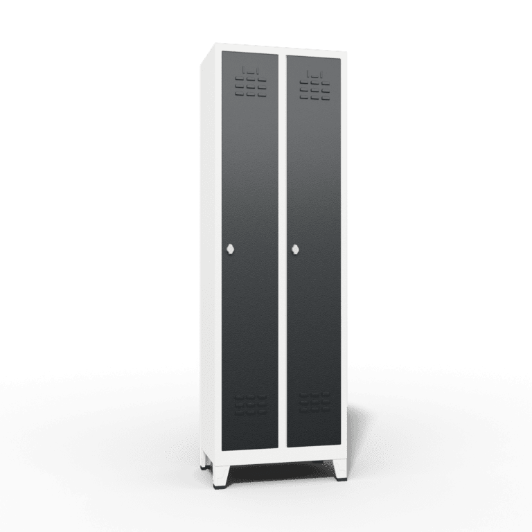 space saving slim locker single tier 2 door