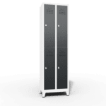 space saving slim locker double tier 4 door