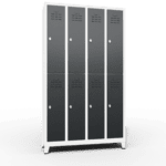 space saving slim locker double tier 8 door