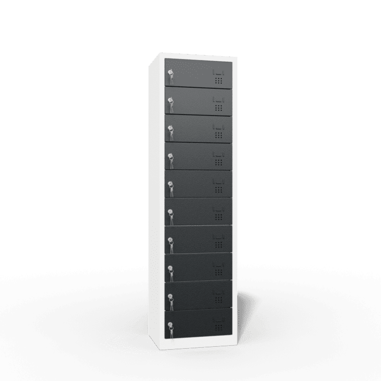 multi door laptop storage locker 10 tier 10 door
