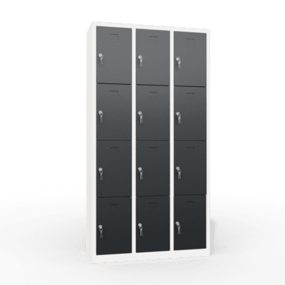 ppe multi door storage locker 4 tier 12 door