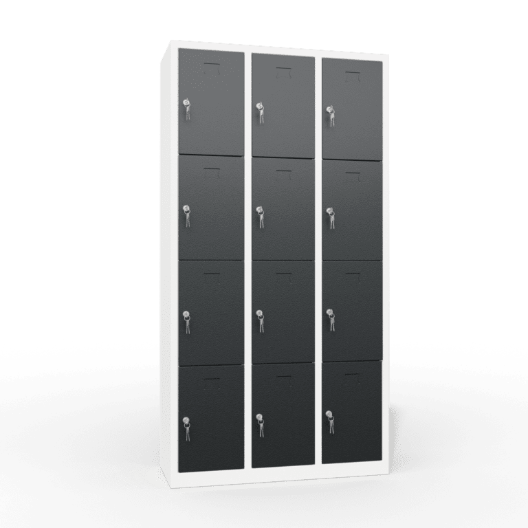 ppe multi door storage locker 4 tier 12 door