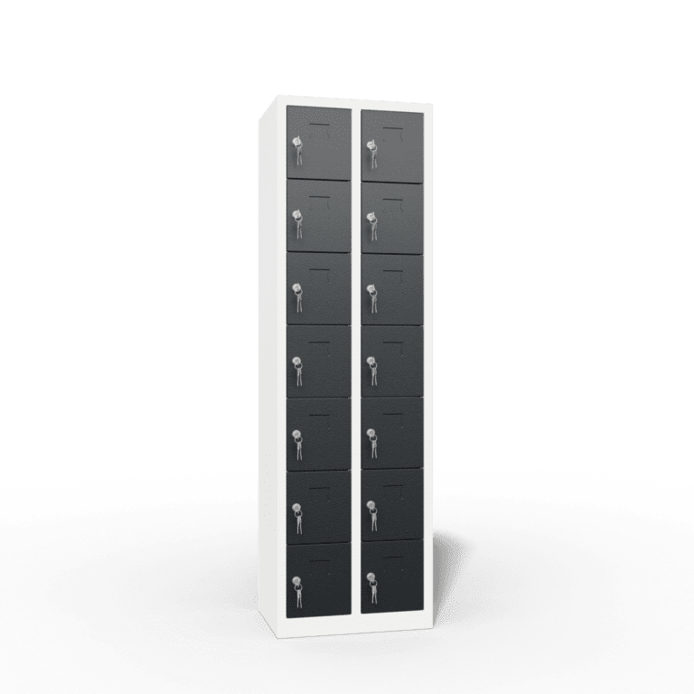 charging ppe multi door storage locker 7 tier 14 door
