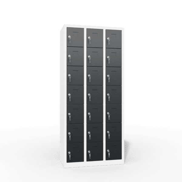 charging ppe multi door storage locker 7 tier 21 door
