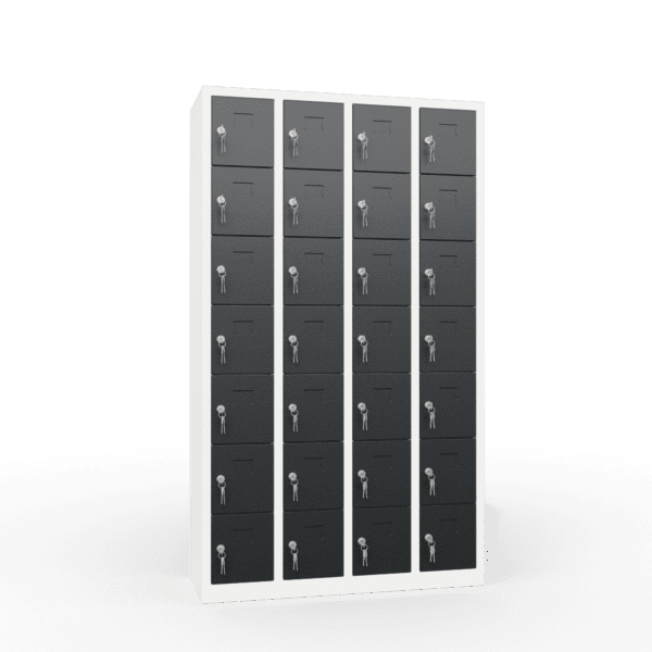charging ppe multi door storage locker 7 tier 28 door