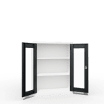 clear view office file storage cupboard half height_2