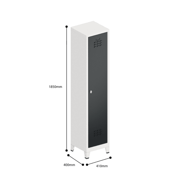 dimensions of clean dirty locker single tier 1 door