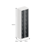 dimensions of ppe multi door storage locker 7 tier 14 door
