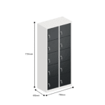 dimensions of charging ppe multi door storage locker 5 tier 10 door