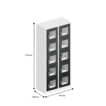 dimensions of charging clear view ppe multi door storage locker 5 tier 10 door