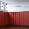 view of space saving slim locker single tier 3 door