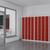 view of charging ppe multi door storage locker 7 tier 28 door