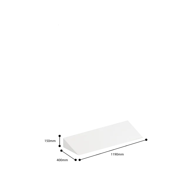 dimensions of sloping top for slim quadruple locker