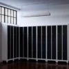 view of sloping top for slim double locker