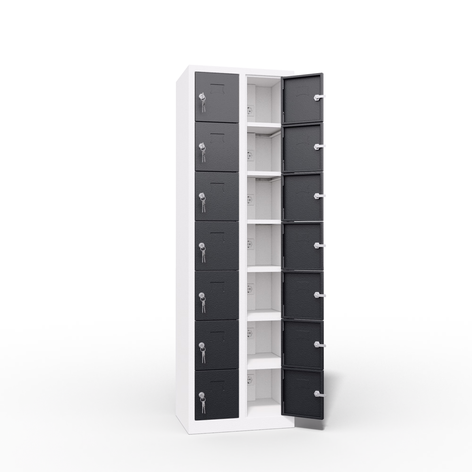 Charging Locker 14 Door Interior