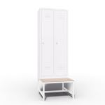 Cheap Locker 2 Door Bench