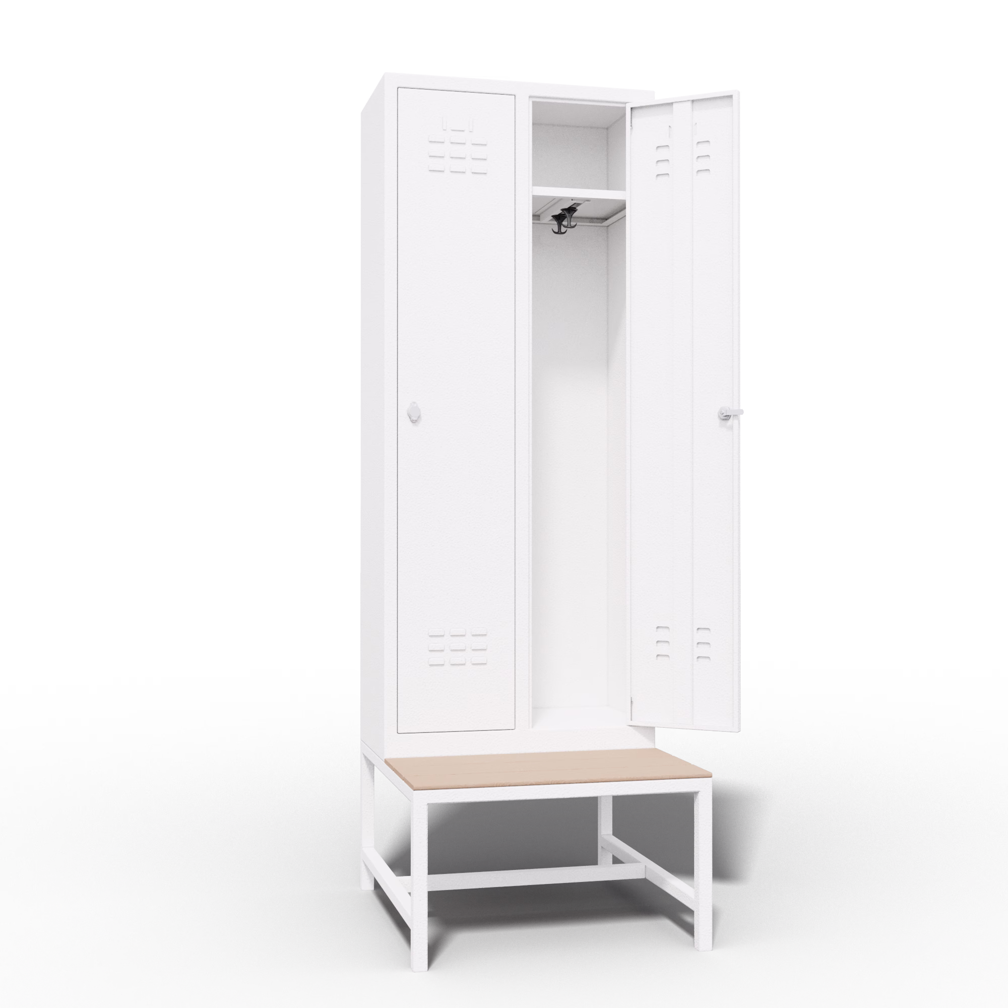 Cheap Locker 2 Door Bench Interior