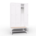 Cheap Locker 3 Door Bench Interior