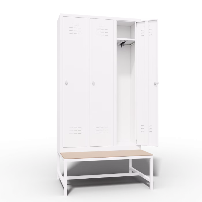 Cheap Locker 3 Door Bench Interior
