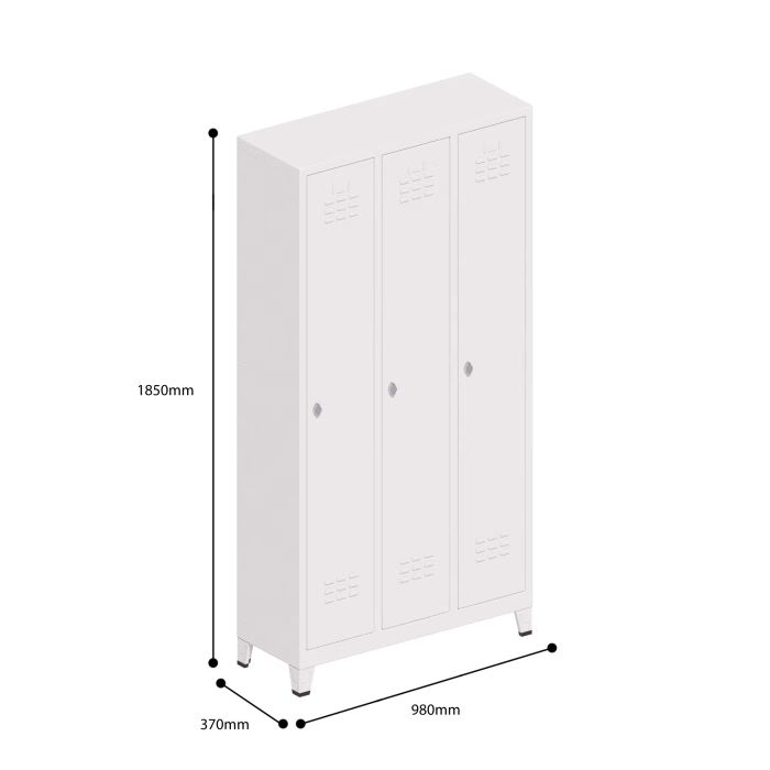 Cheap Locker 3 Door Dimensions