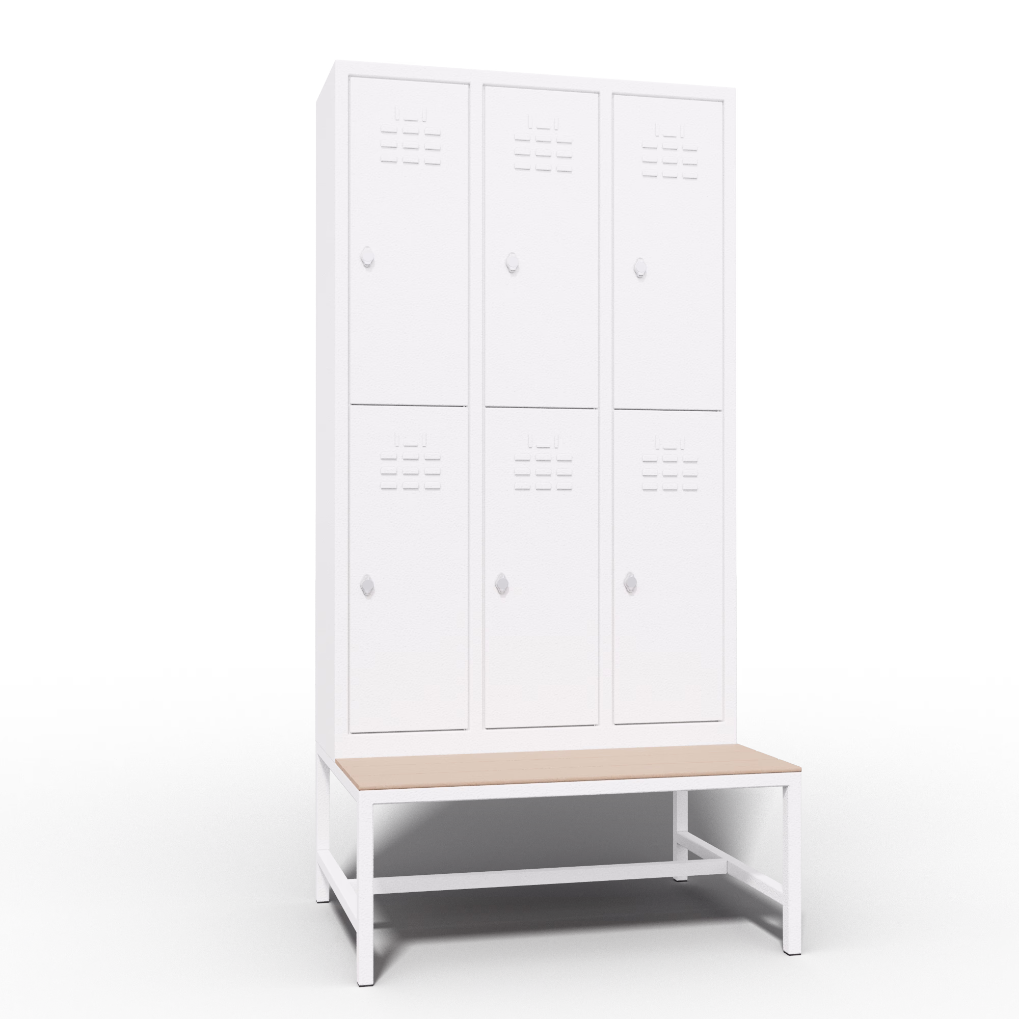 Cheap Locker 6 Door Bench