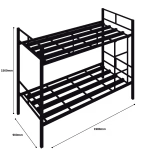 Cheap Metal Bunk Bed 2 Tier Dimensions 1