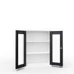 Clear View Office Cabinet Half Height Interior