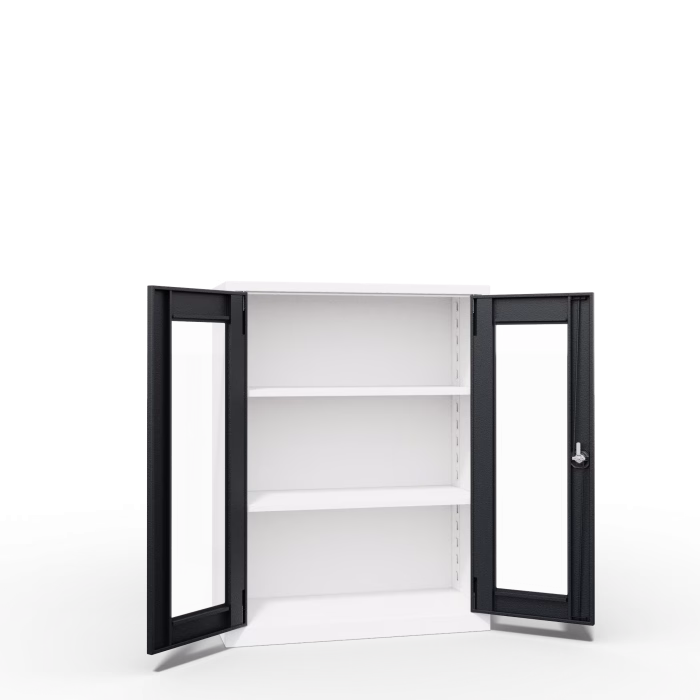 Clear View Office Cabinet Half Height Interior