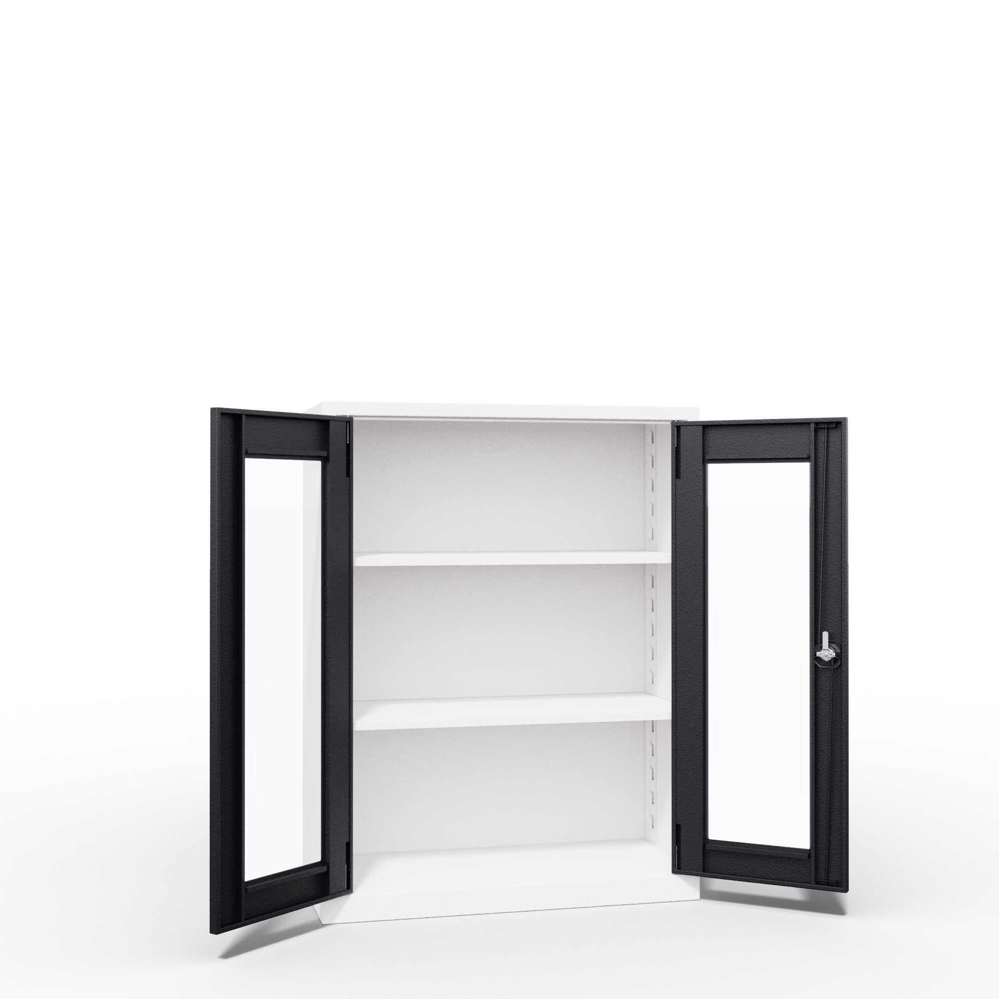 Clear View Office Cabinet Half Height Interior