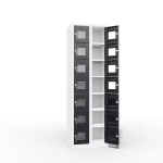 Clear View Ppe Locker 14 Door Interior