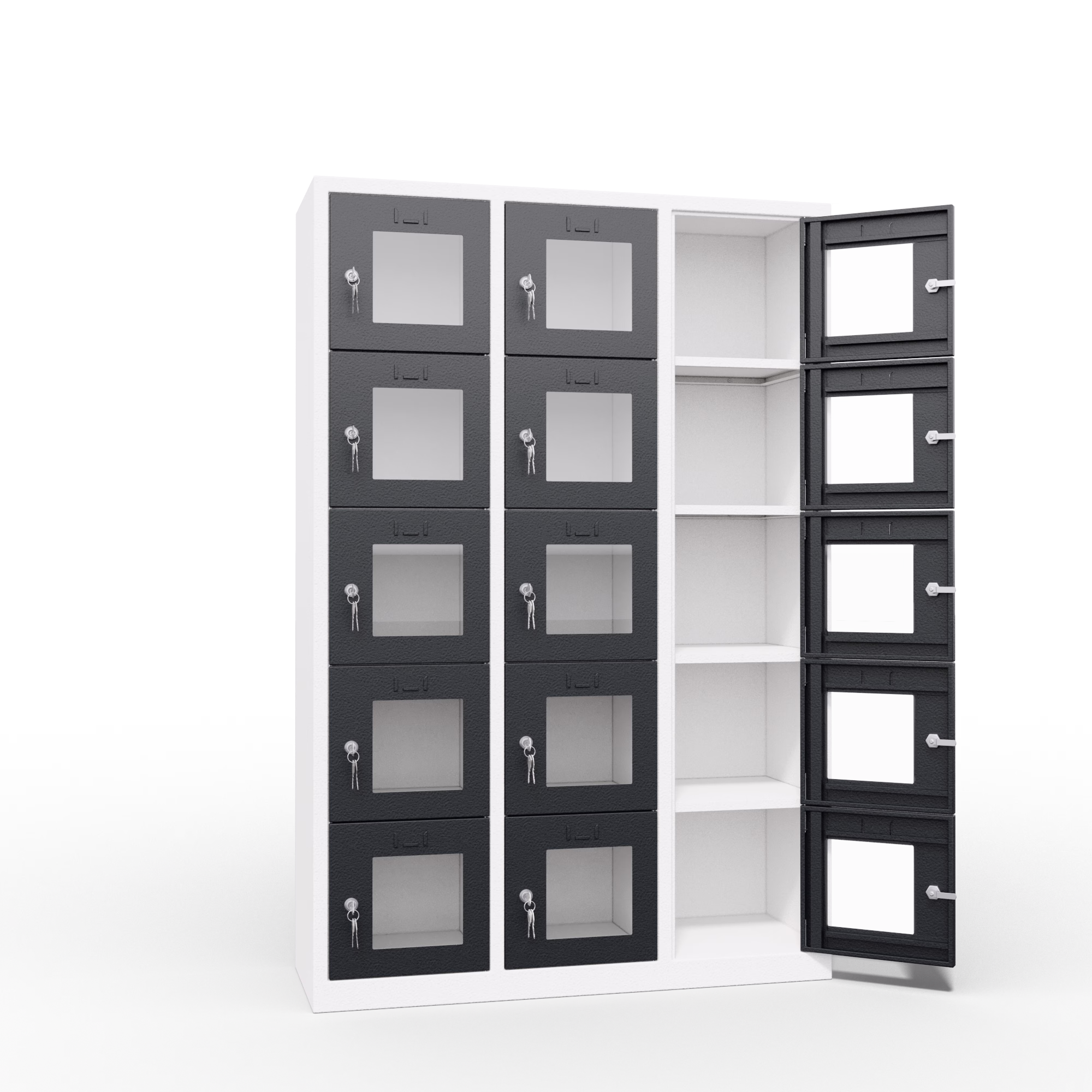 Clear View Ppe Locker 15 Door Interior