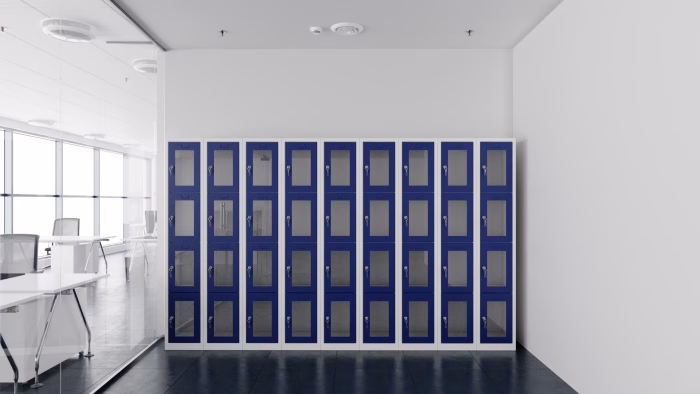 Clear View Ppe Locker 4 Door In Room