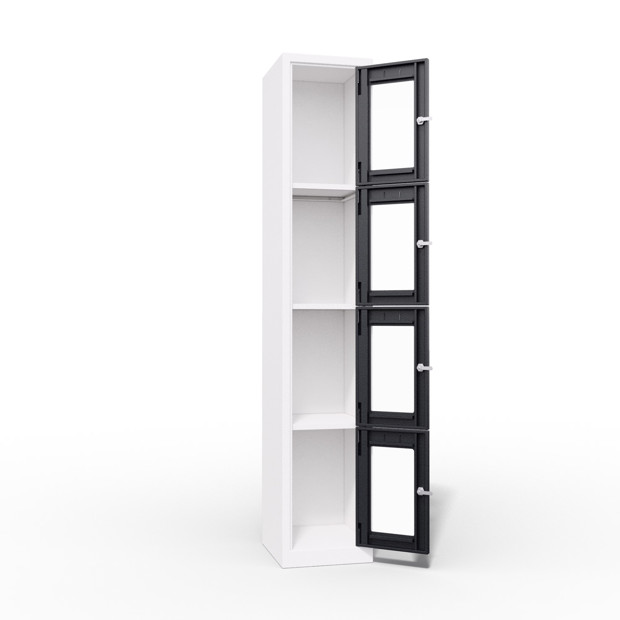 Clear View Ppe Locker 4 Door Interior