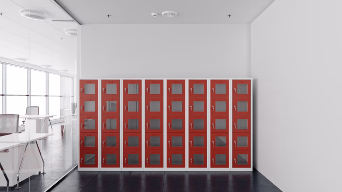 Clear View Ppe Locker 5 Door In Room