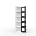 Clear View Ppe Locker 5 Door Interior