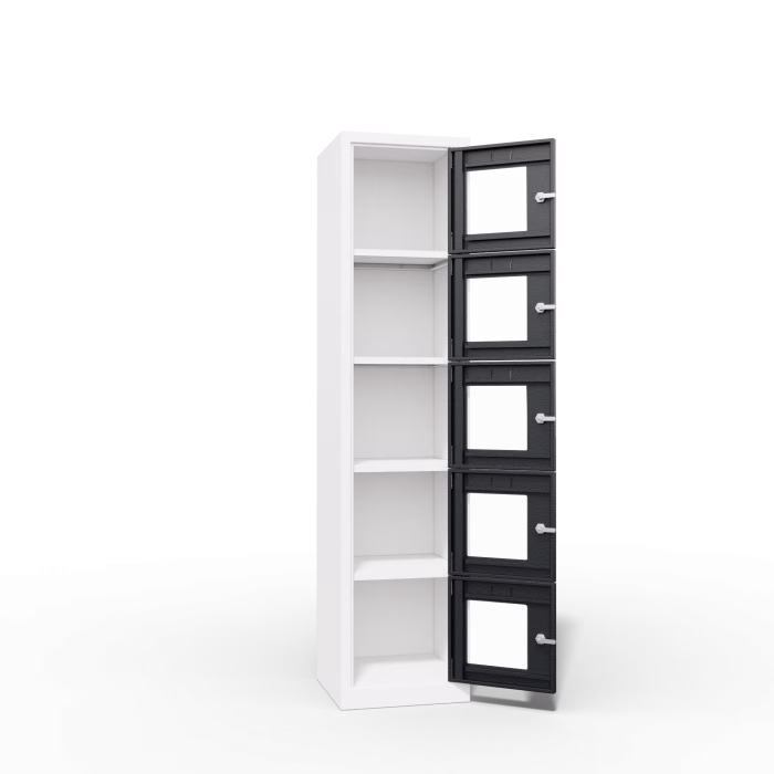 Clear View Ppe Locker 5 Door Interior