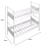 Heavy Duty Metal Bunk Bed 2 Tier Dimensions