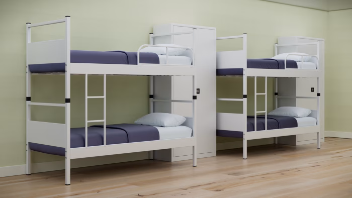 Heavy Duty Metal Bunk Bed 2 Tier In Room