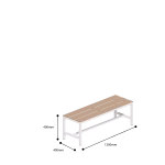 Locker Room Bench 1200Mm Dimensions