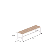 Locker Room Bench 1500Mm Dimensions