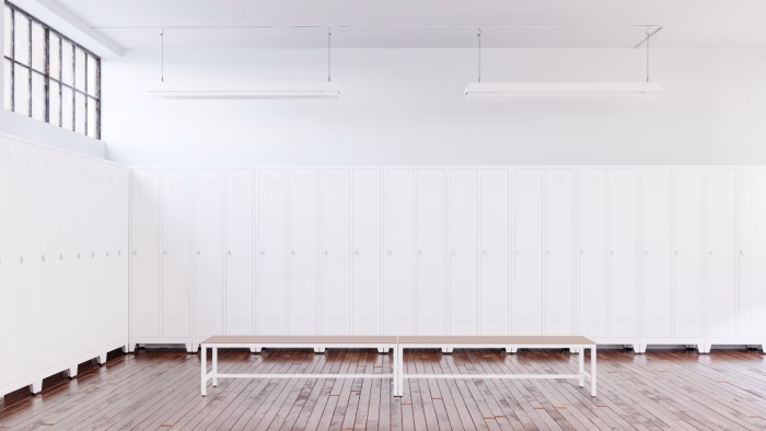 Locker Room Bench 1500Mm In Room