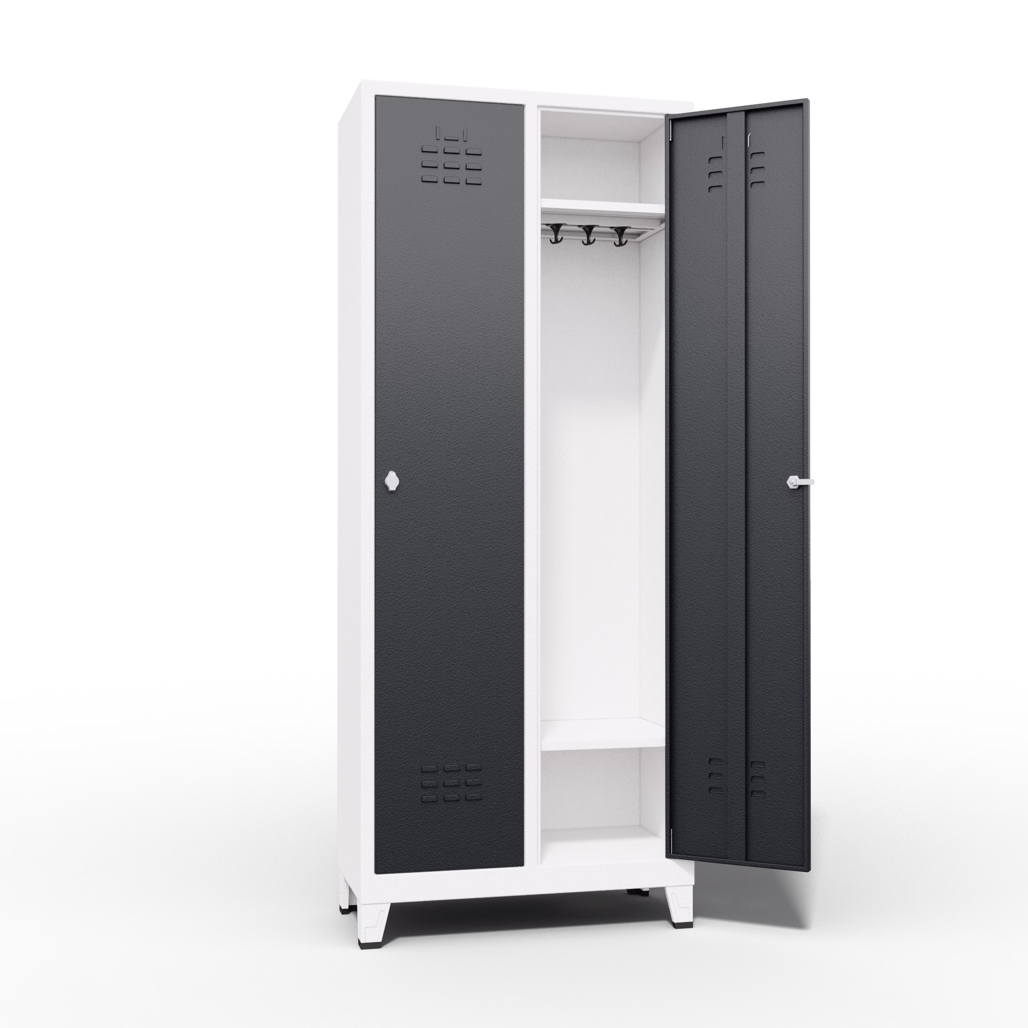 Metal Locker 2 Door Interior