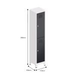 Metal Locker 2 Tier 2 Door Dimensions