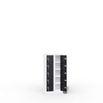 Phone Locker 5 tier 10 Door Interior view with doors open