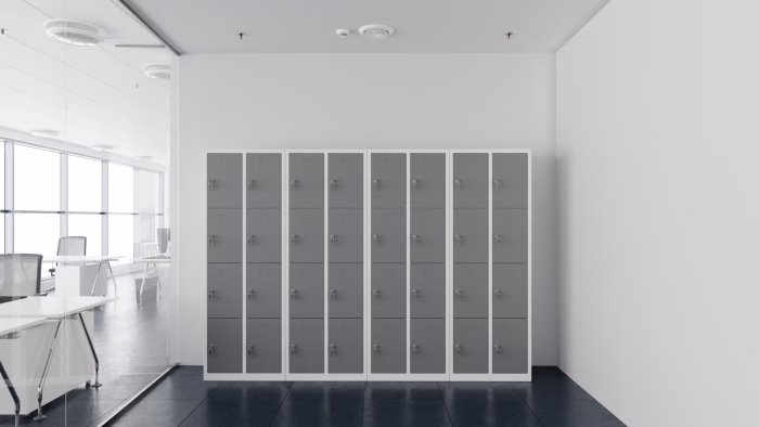 Ppe multi door Lockers have 8 Doors located in Room