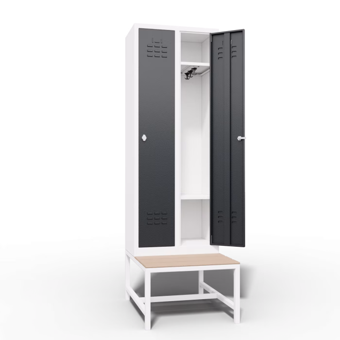 Slim Locker 2 Door Bench Interior Slim Locker 2 Door Bench Interior