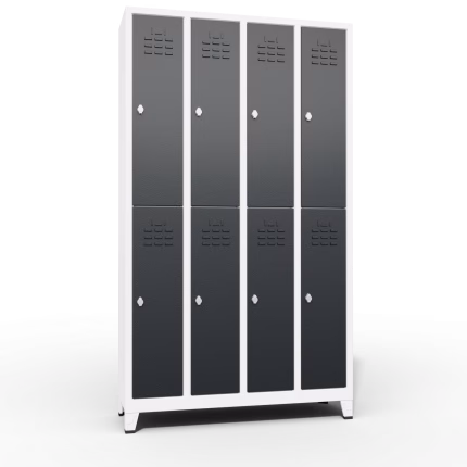 Slim Locker 8 Door exterior view door closed