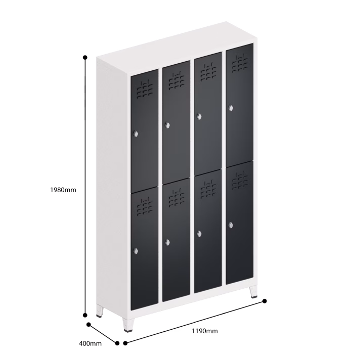 Slim Locker 8 Door Dimensions