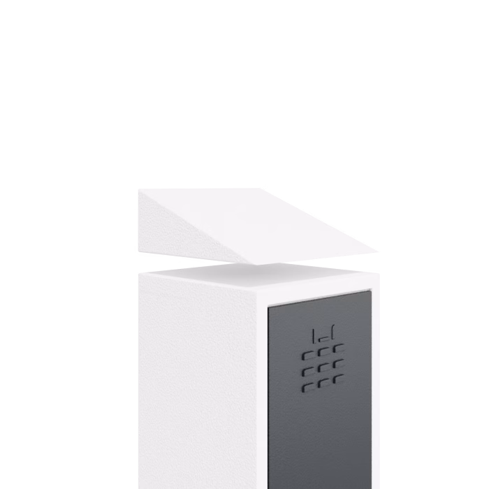 Sloping Top For Metal Locker Single 1