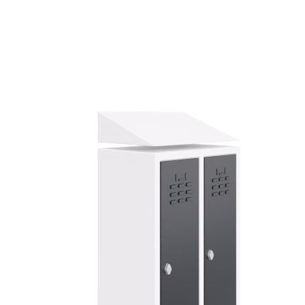 Sloping Top For Slim Locker Double
